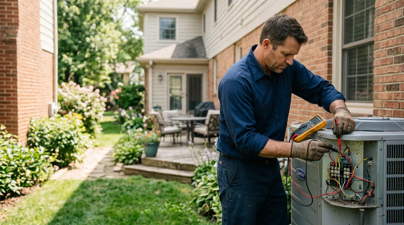 HVAC technician working near Windsor, NJ